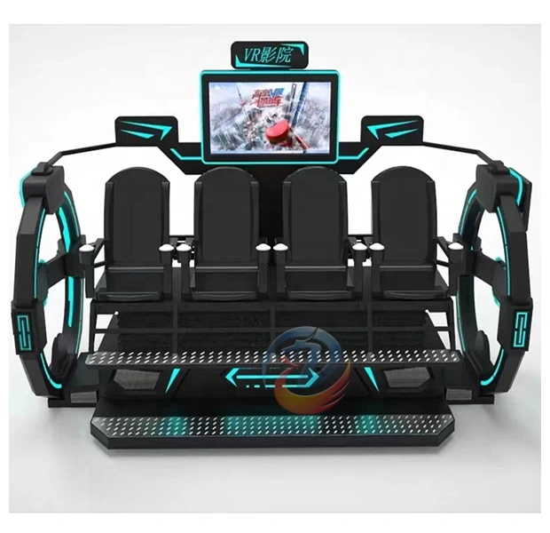 4 players vr roller coaster 9d vr chair cinema