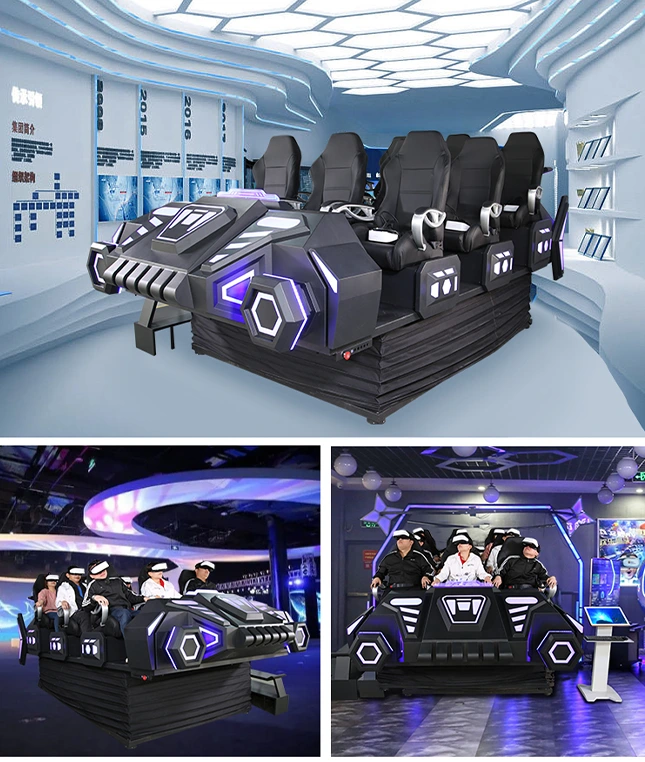 9 seats VR dark spaceship