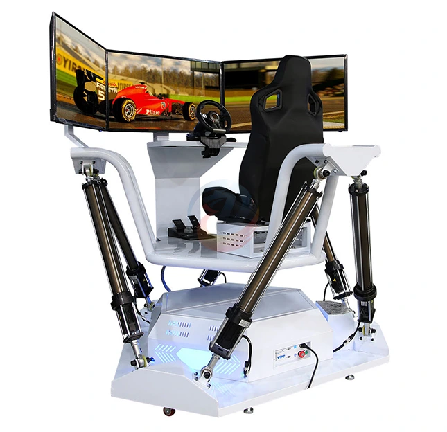 Dynamic 3 screen six axis racing car