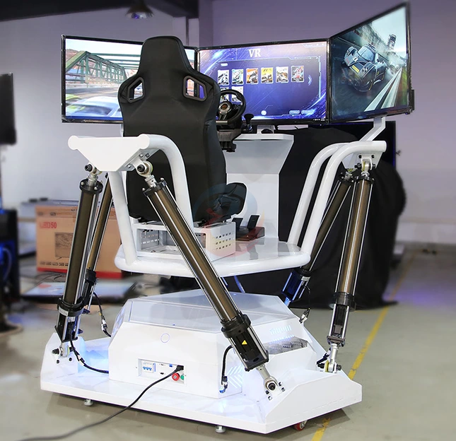 Dynamic 3 screen six axis racing car